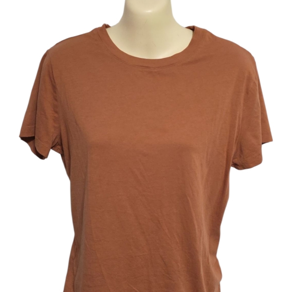 a new day Women's Short Sleeve Rust Brown Tee